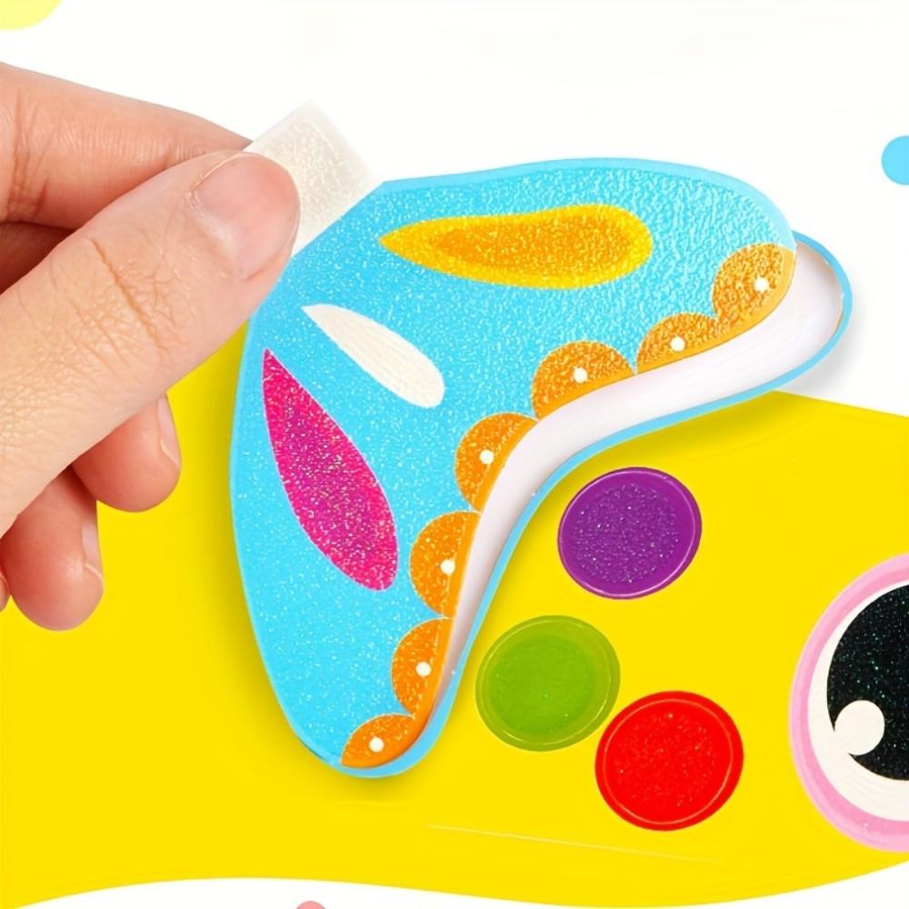 Montessori Kid Handy DIY Craft Kit, Creative Paper Cup Art for Preschoolers, Infant Kindergarten Paper Cup Sticker Puzzle Toys