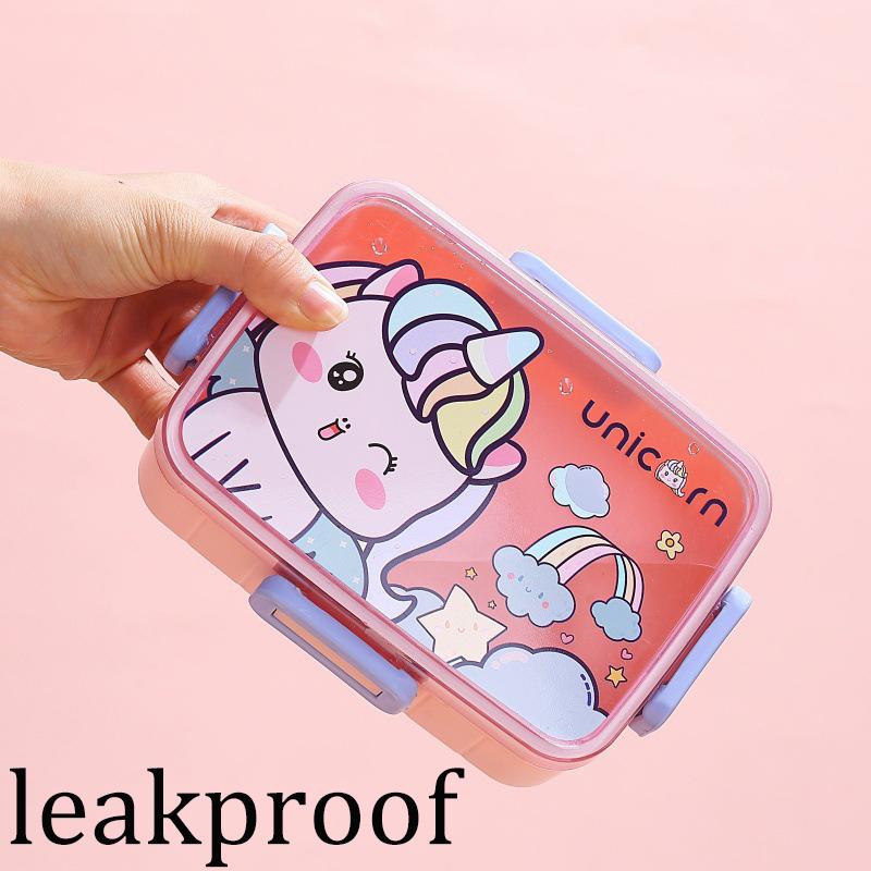 Cute Lunch Box for Kids Girls Boys With Compartments Bento Lunchbox School Child Leakproof Children's Food Snack Boxes New 2026