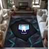 Lazio FC Soccer Football Pattern Soft Area Rug Non Slip Indoor Floor Carpet Sports Decor Mat for Bedroom