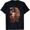Wrong Turn Horror Movie Graphic T-Shirt Heavyweight Tee with Chainsaw Mask Design Loose Fit Short Sleeve Shirt for Men - Men'...