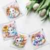 100PCS Multicolor Easter Candy Bags OPP Accessories Easter Cookie Bags Cartton Rabbit Eggs Wrapping Bag Biscuit Snacks Sugars