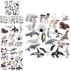 Set de Figuras de Animales del Ártico de PVC Oso Polar Pingüino con Figuras Realistas de Vida Silvestre para Exhibición Educativa