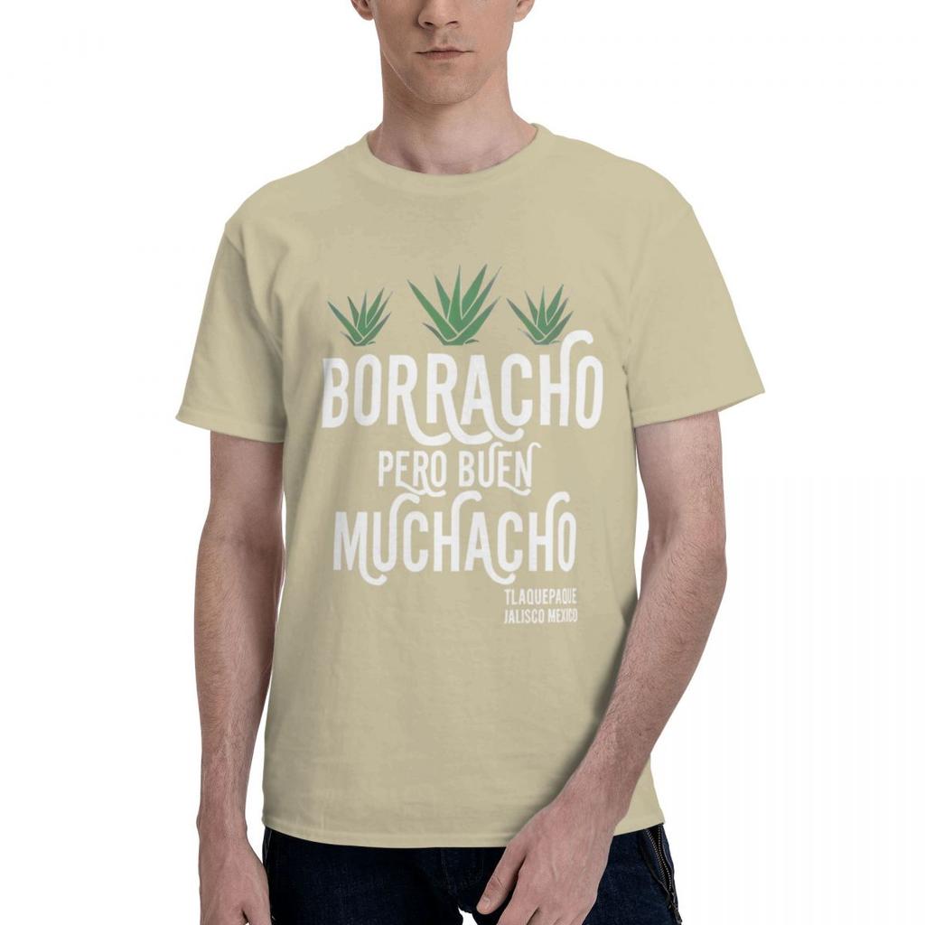 Borracho Buen Muchacho 100 Cotone Casual Traspirante Confortevole Estate Designer Abbigliamento Uomo Uomo Maglietta