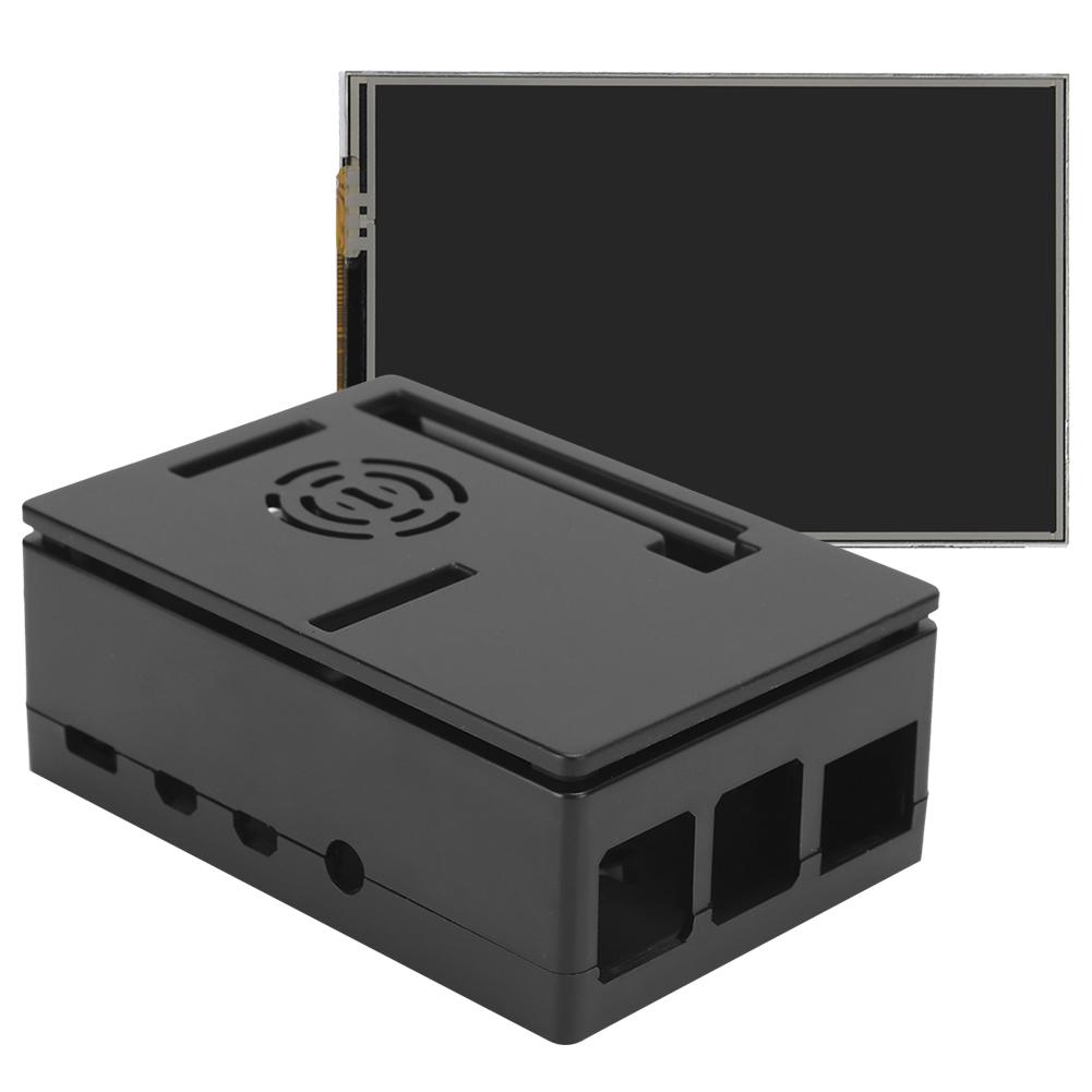 For Raspberry Pi 4B Set ABS Case Protective Shell 3.5in Display Heat Sink Screwdriver