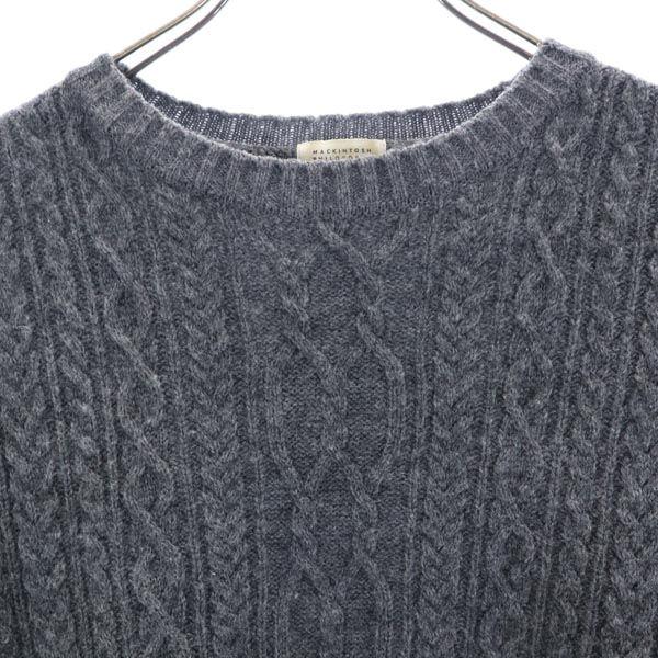 MACKINTOSH PHILOSOPHY wool blend Long sleeve knit one piece 38 gray Women Used