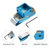 PATIKIL Billiard Magnetic Chalk Aluminum Alloy Pool Billiard Cue Chalk Chip Case with Belt Clip for Snooker Sports Blue Holder, Accessories,