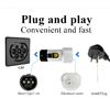 For Xpeng MG BYD Genesis  Voyah Omoda 9SHS V2L Vehicle Type 2 V2L Discharger Israel Plug For Type2 Car Discharge EV adapter