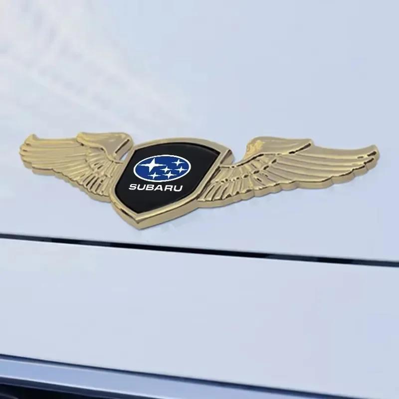 3D Car Front Bonnet Emblem For Subaru STI XV Forester BRZ Outback Impreza Crosstrek WRX Auto Rear Trunk Badge Sticker Decoration Y6
