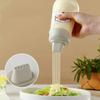 1 pz Bottiglia Squeeze per Salse da Cucina con Coperchio Antipolvere, Adatta per Condimenti per Insalata, Ketchup, Bottiglia per Salse in Stile Squeeze, Utensile da Cucina Multifunzione a 5 Fori