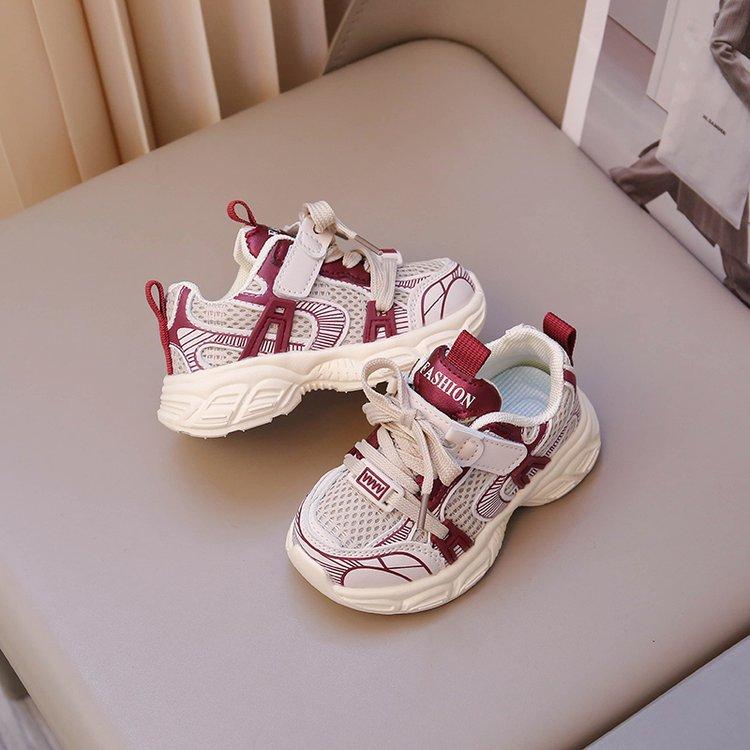 Children's sports shoes 2025 spring and autumn new boys' shoes girls baby breathable mesh shoes children's non-slip dad shoes