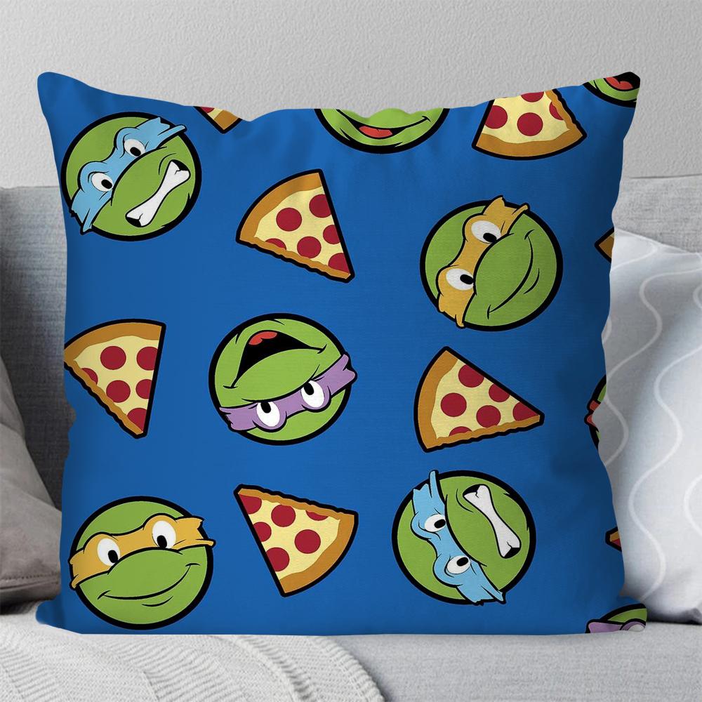 T-Teenage M-Mutant N-Ninja T-Turtles Animation Pillow Case Square Pillow Bedroom Sofa LeisureCarLivingRoom Home Decoration 40X40