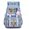 Sac à dos scolaire grande capacité pour enfants avec design de dessin animé imprimé Garçons Filles Matériau en nylon Multiples poches Durable