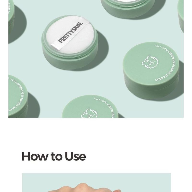 Pretty skin - Good Bye Sebum Finish Powder Plus - 2 Types