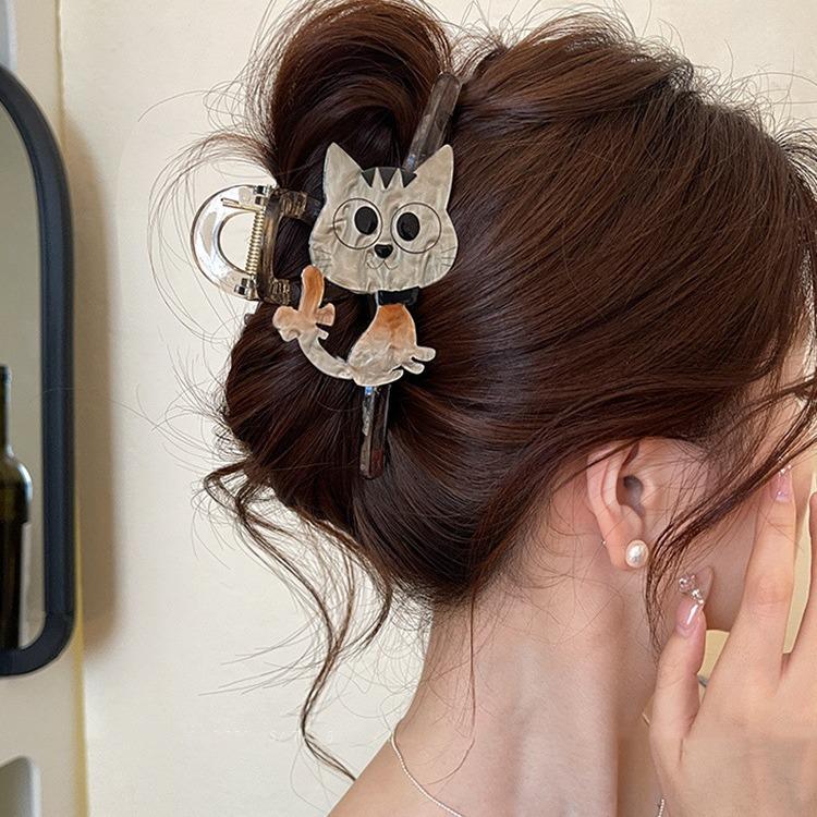 Charming Kitten Summer Shark Hair Clip 2024 - Sweet High-End Hair Accessory