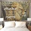 Christian Wall Art Wall Tapestry for Bedroom Aesthetic Christian Gifts for Women Faith Christian Decor Bible Verse Wall Art
