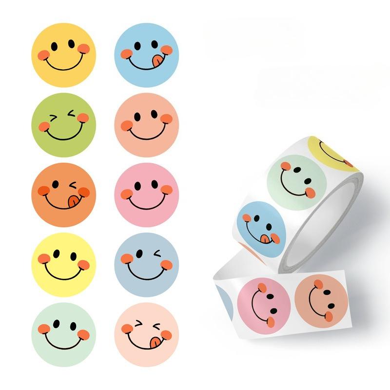 1000pcs Macaron Colors Colorful Round Stickers Self-Adhesive Labels Scrapbooking Planners Envelopes Gift Wrapping Craft Supplies