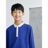Mqd Shenzhen School Uniforms Unified Middle School Boys' Autumn Breathable Skin-Friendly Elastic Long-Sleeve T-Shirt Polo Shirt