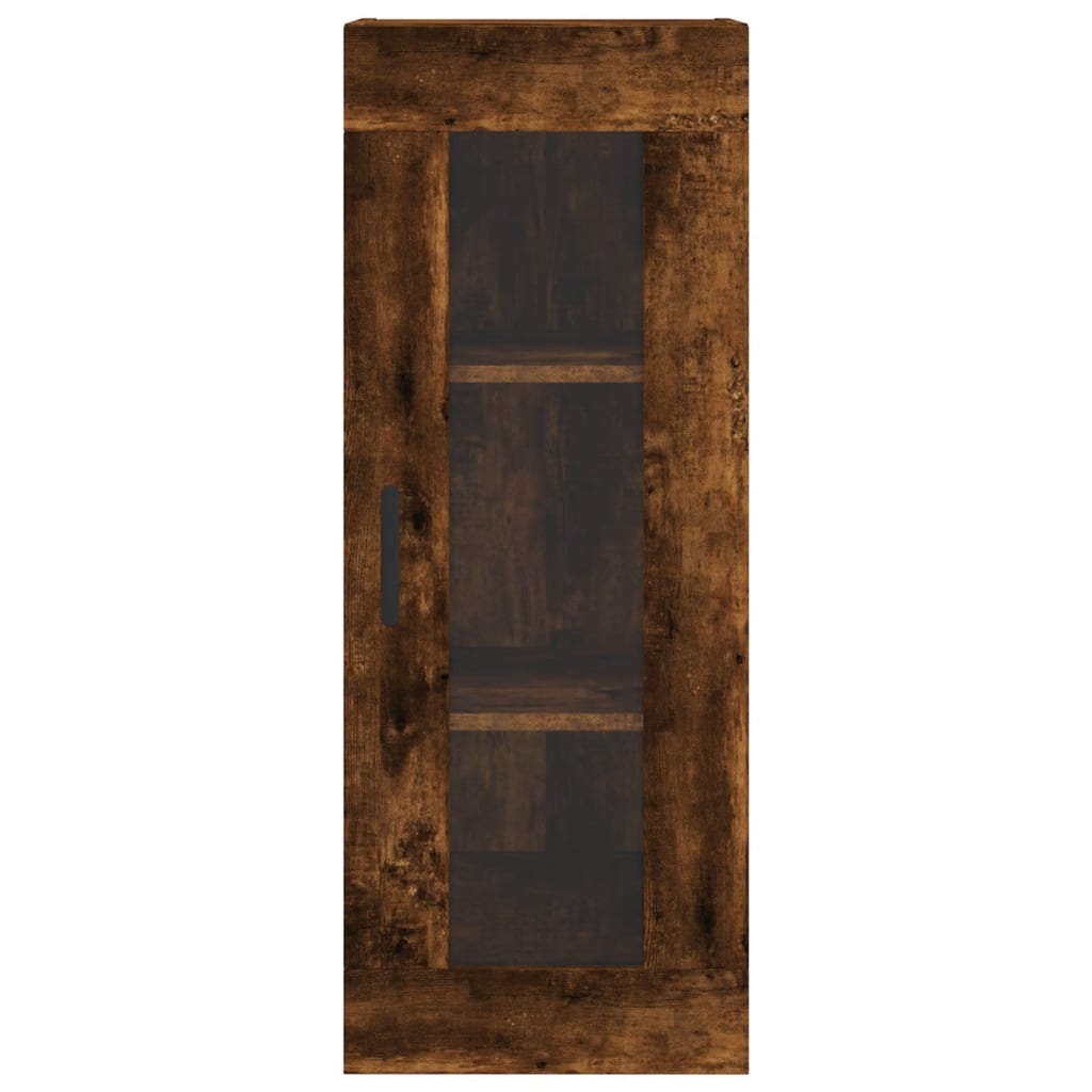 Wall Cabinet Smoked Oak 34.5 x 34 x 90 cm