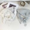 Lace triangle scarf scarf women's new models with casual daily thin versatile bag head scarf silk scarf headband