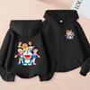 Kinder Rosa Cardigan Sweatshirt 3-12 Jahre Mädchen Junge Hoodie Reißverschluss Stil Beliebt Anime Schönes Mädchen Sport Lässig Mode Kleidung