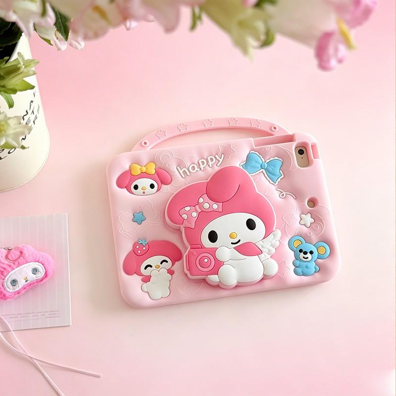 Soft Silicone Cartoon Case Redmi Pad 2 SE 9.7 8.7 11 Inch Lenovo Xiaoxin With 360 Rotating Stand Pen Slot