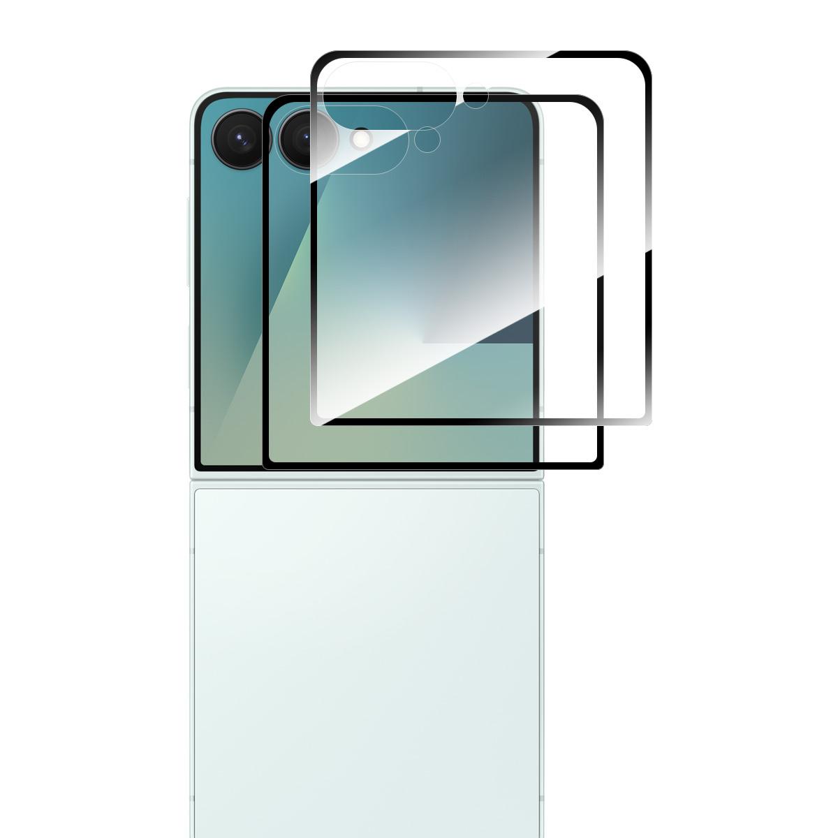 

Для Samsung Galaxy Z Flip7 5G 2 шт. Защитное стекло для экрана 9H Шелкография 0,26 мм Закаленное стекло Transparent