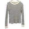 Made In Japan Border Pattern Long Sleeve Thermal T-shirt Women Used