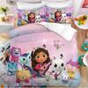 Set biancheria da letto a cartoni animati 3D. G-Gabby Case delle Bambole copripiumino federa per bambini e adolescenti singolo/doppio, decorazione camera da letto, regalo