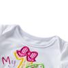 0-24M Easter Toddler Infant Baby Girl Clothes Sets Letter Printed Bodysuit Colorful Puffy Skirt Hairband 3Pcs Outfits