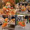 Warm Fleece Puppy Warm Outfits Fleece Hoodie Pumpkin Dog Costume Halloween Pet Clothes  Party