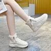 Trendy Daily Snow Boots for Women  Winter New High Rise Thick Sole with Plush Outer Wear Women's Casual Cotton Shoes Simple