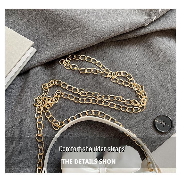 Sweet Girl 2025 Mini Lipstick Women's Crossbody Bag with Bow Chain