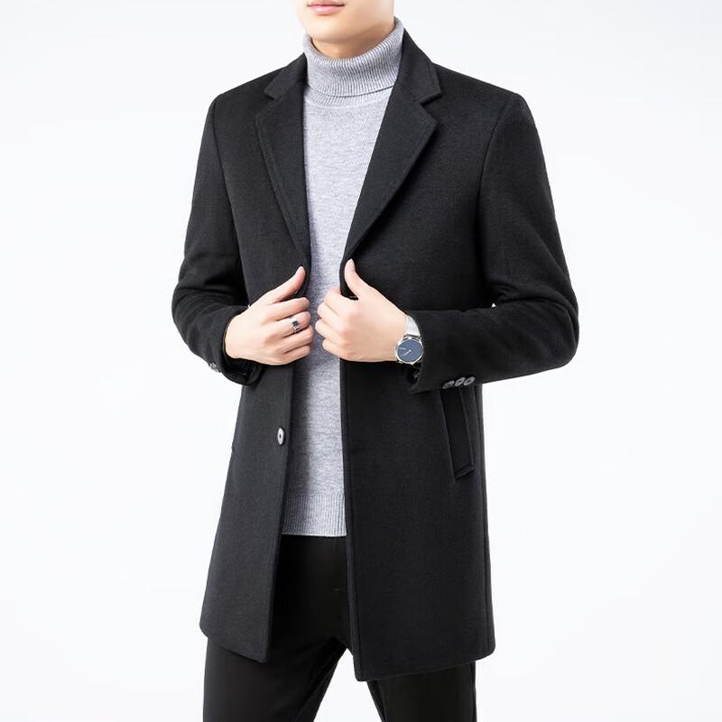 Firstview Men's Urban Casual Wool Blend Overcoat FV24D1130