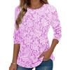 New Autumn and Winter Collection of Long-sleeved Women's Wear with Elegant and Stylish Round-neck Prints