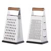 Professional Cheese Grater,Stainless Steels Metal Box Grater with Handle,4 Side Handheld Kitchen Food Shredders Potato