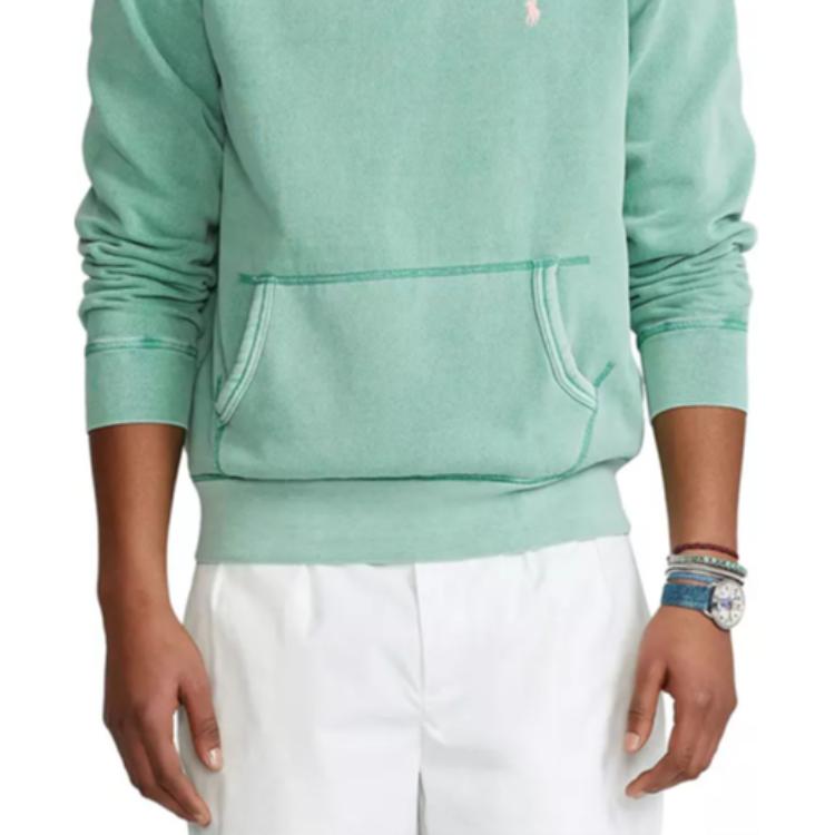 Polo Ralph Lauren Logo Embroidered Hoodie Men Hoodies Green 710793020-009