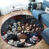 Death Note Round Area Rug Carpet Rug For Living Room Bedroom Sofa Playroom Decor Nonslip Floor Mat