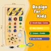 Early Childhood Education Wooden Led Light Socket Switch Busy Board Toys Hands-on Wooden Toys