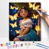 Disney oil painting Mirabel butterflies handmade diy art painting home decoration