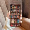 Colorful Bookshelf Soft Back Phone Cover Case for Samsung Galaxy A06 A03 A50 A70 A30 A40 A01 A02 A10 A20 A04 Note 20 Ultra 9 10