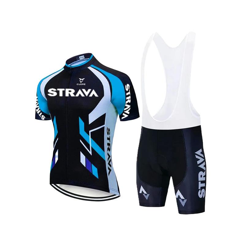 Summer Outdoor Cycling Suit Short Sleeve Set Suction Drain Shuangbike Suit Short Comfortable Cycling Suit Set