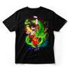 Dragon Ball Z Goku Shenron Galaxy TShirt Eternal Dragon Anime Graphic Tee Black