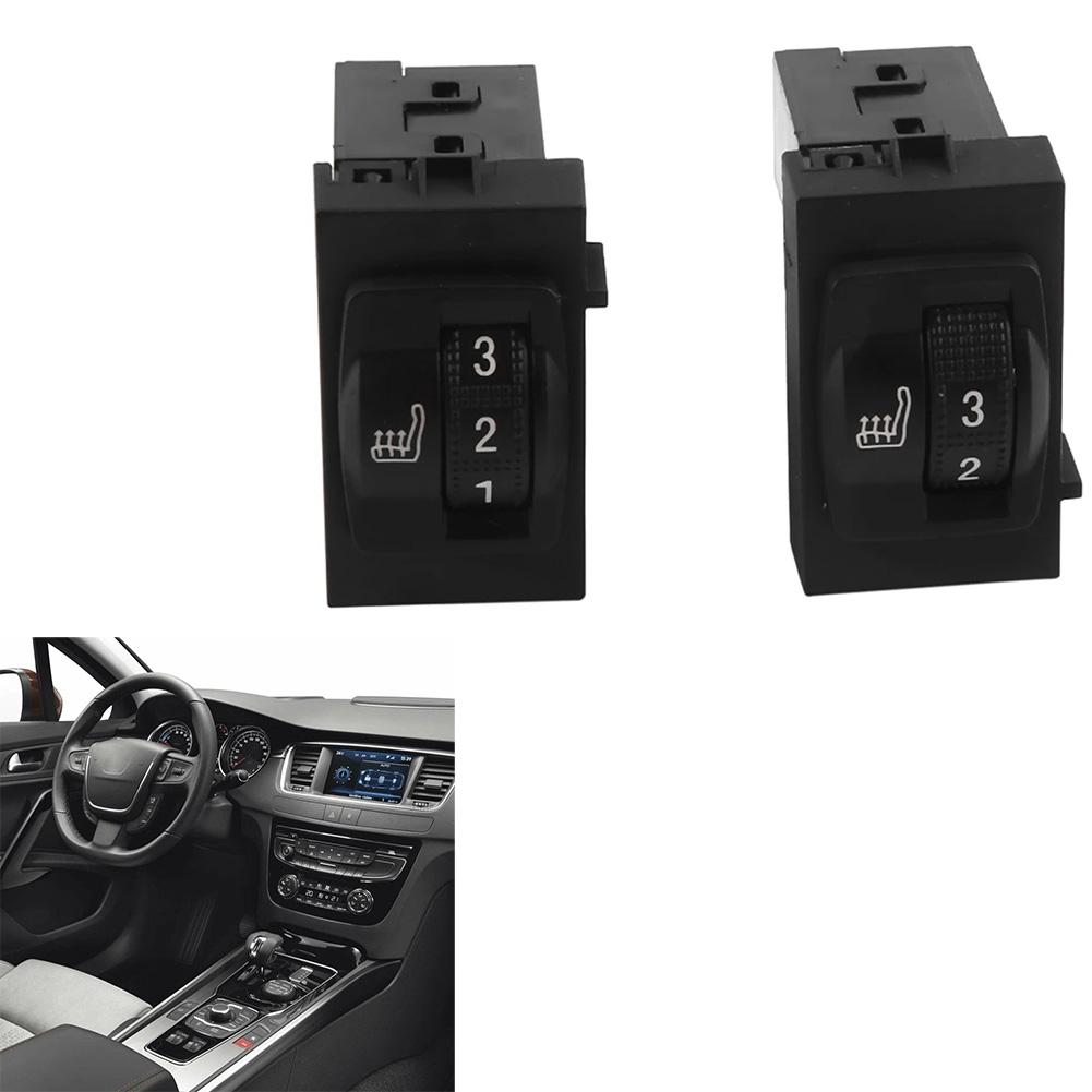 2Pcs Seat Heating Switch Automotive Supplies Replacement For 508 2011-2015 98092845XT 98092846XT Car Original Accessories