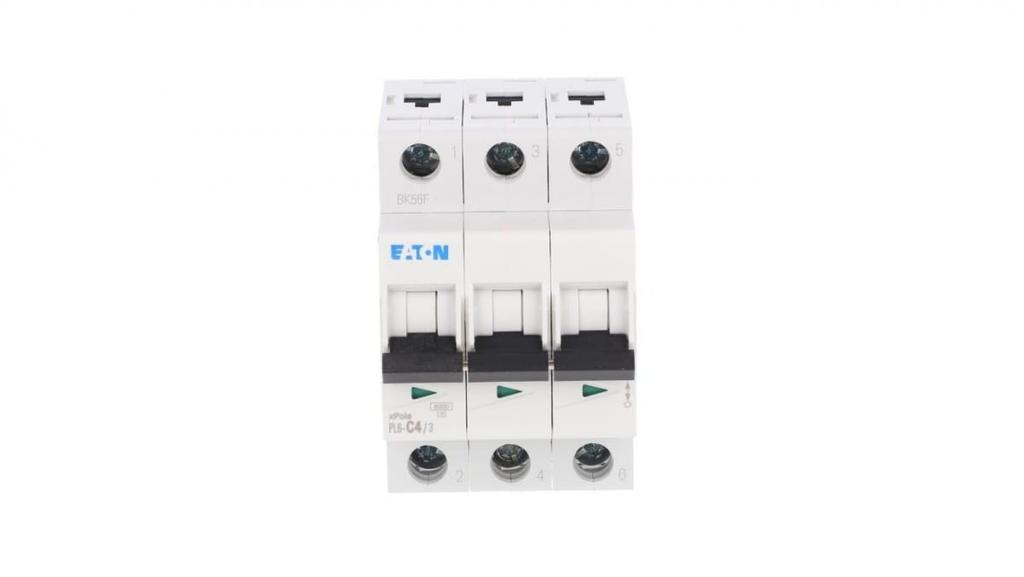 Circuit Breaker 3P C 4A 6kA AC PL6-C4/3 286597