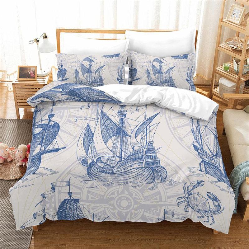 Comforter Sea Turtle Marine Life Theme Bedding Set Cute Sea Animals Ocean Octopus Comforter S For Kids Decor