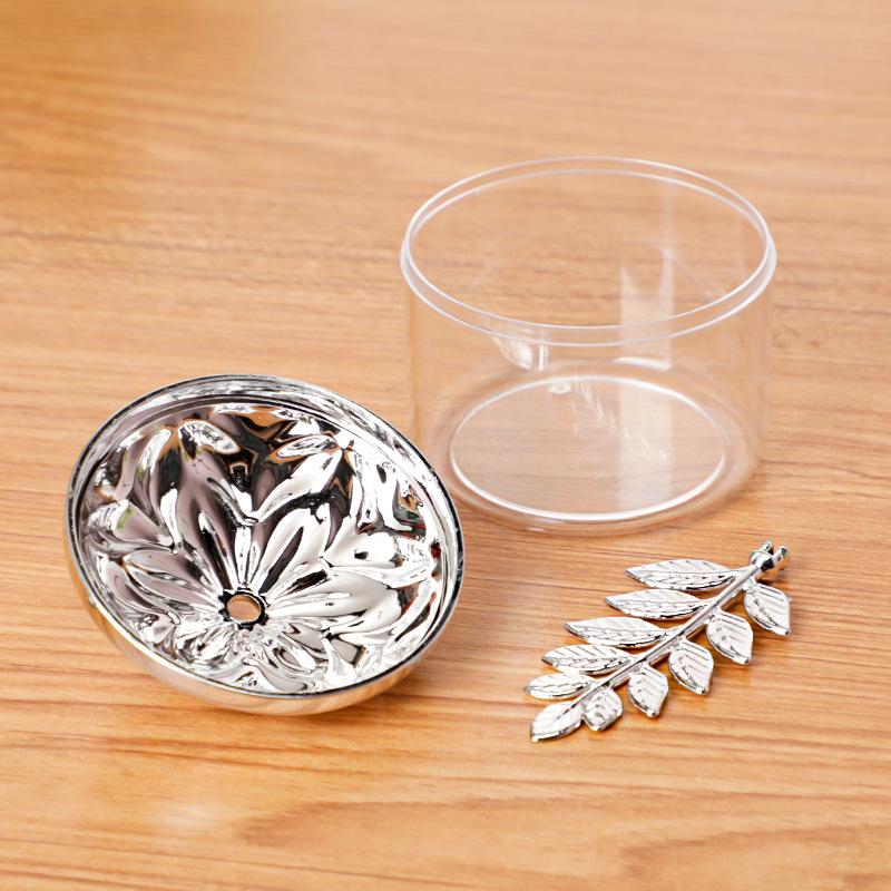12pcs European Style Creative Wedding Candy Box Engraved Circular Packaging Box Cute Food Box Candy Gift Box Wedding Supplies