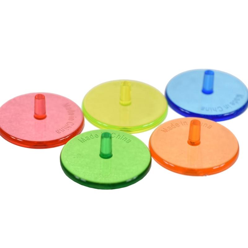 Transparent Colorful Golf Ball Position Markers Plastic Light weight Multicolor Selection Easyly Green Identification