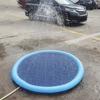 Dog Splash Pad Anti-Slip Sprinkler Dog Pool with Flying Disc Toy Outdoor Leakproof Water Play Mat Family Backyard Water Toy