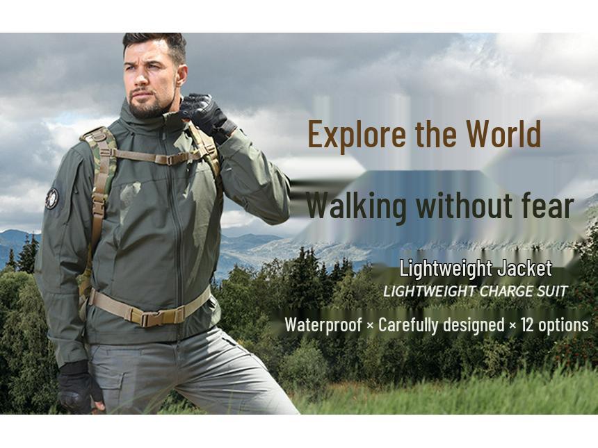 Hanye Men's Windproof Fleece-Lined Softshell Climbing Pants