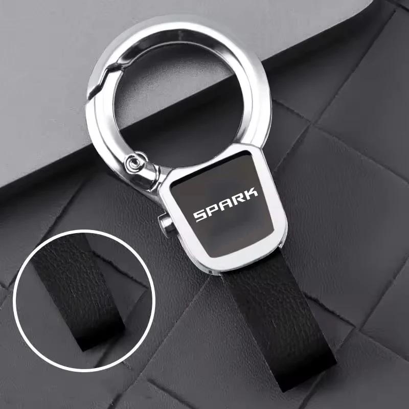 

Premium Metal Luxury Keychain For Chevrolet Spark Logo Fashion Key Ring Pendant Metal Holder Auto Accessory Gift Car Keyring